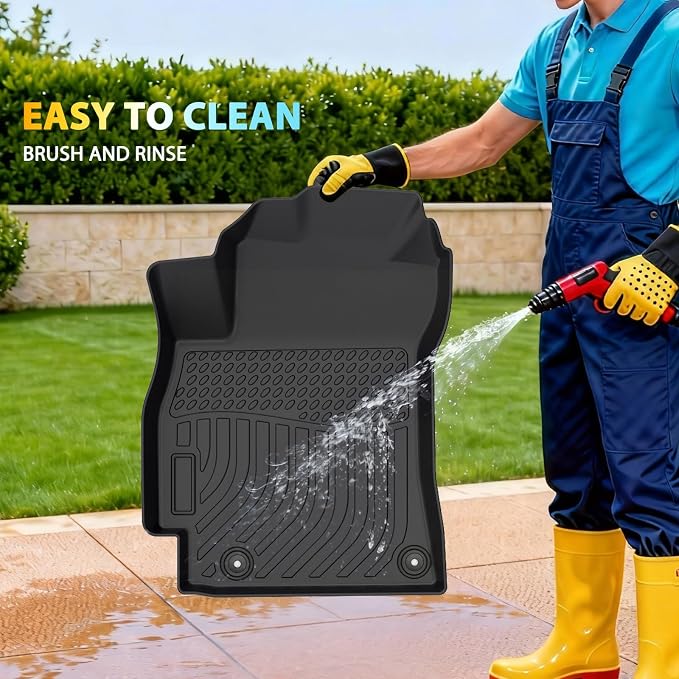 Floor Mats & Cargo Liner for Hyundai Elantra & Elantra N 2021-2025 (NOT Hybrid), All-Weather TPE Full Coverage for Elantra, Custom Fit Waterproof Car Liners Accessories Non-Slip Easy-Clean Mats