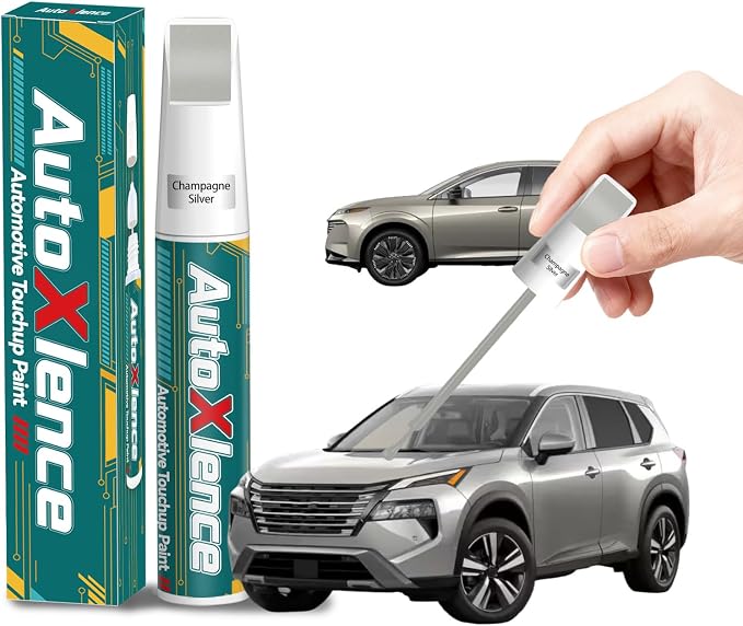 Champagne Silver(KAY) Touch Up Paint Compatible with Nissan Car Paint Pen Scratch Repair Automotive Scratch Remover Fix Exact Color Match