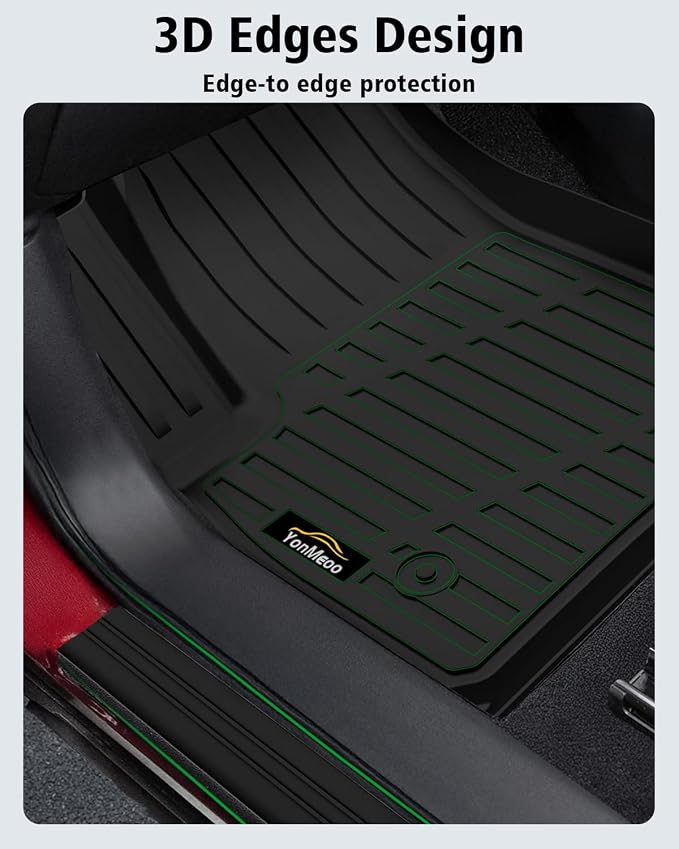 Floor Mats Custom for Nissan Kicks 2025 2026 SV/SR (Not for S) Cargo Liner with Backrest Mat All Weather TPE Rubber Full Set Floor Liners Trunk Mat for Kicks Automotive Accessories, Black