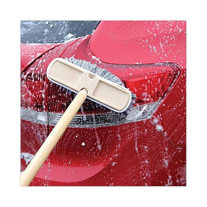 Boardwalk 8410 Polystyrene Vehicle Brush w/Vinyl Bumper, 2 1/2" Bristles, 10" Brush