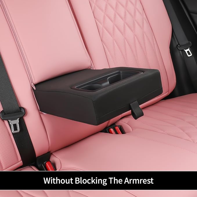 EKR Rav4 Seat Covers Custom Fit for Toyota Rav4 2021-2024 Prime SE,XSE & 2019-2025 Hybrid/PHEV SE,XSE, Leather Pink Seat Cover Full Set for Women,Faux Leather(Pink)