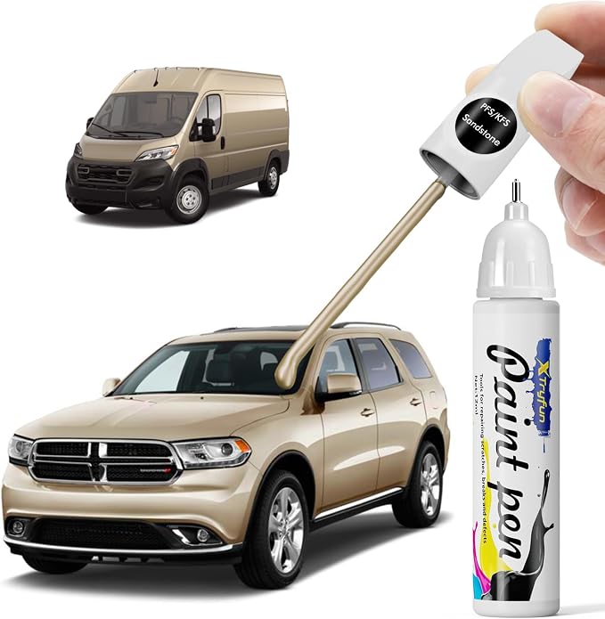PFS/KFS Sandstone/Cashmere Touch Up Paint Compatible with Dodge, DIY Car Paint Scratch Repair, Automotive Paints, Quick & Easy Fix Scratch Repair for Durango/Grand Caravan/Promaster