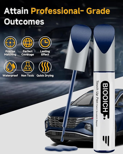 Touch Up Paint Pen Exact Color Match Car Chip and Scratch Repair (for Hyundai, Intense Blue(YP5))