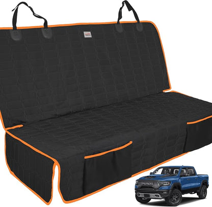 Reliadura Dog Car Seat Cover for Back Seat, Car Seat Covers for Pets, Nonslip Backseat Cover Protector, Washable Bench Seat Covers for Trucks & SUV