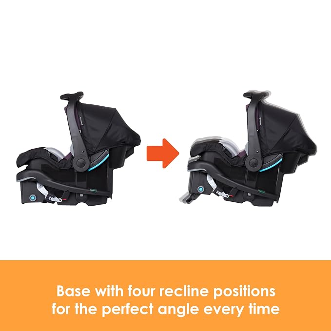 Baby Trend Secure-Lift Infant Car Seat, Dash Plum – Compact Lightweight Carrier, Infant Comfort Cushioning, Adjustable Harness Fit