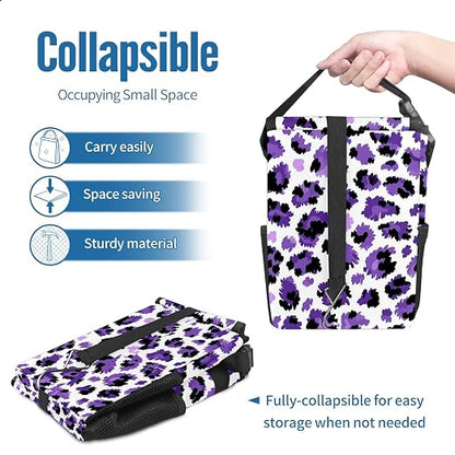 Car Trash Can – Multi-Purpose, Lightweight and Portable with Durable Water-Resistant Coating, No Installation Required, Practical and Ample Capacity, Variety of Colors.Tiger Pattern