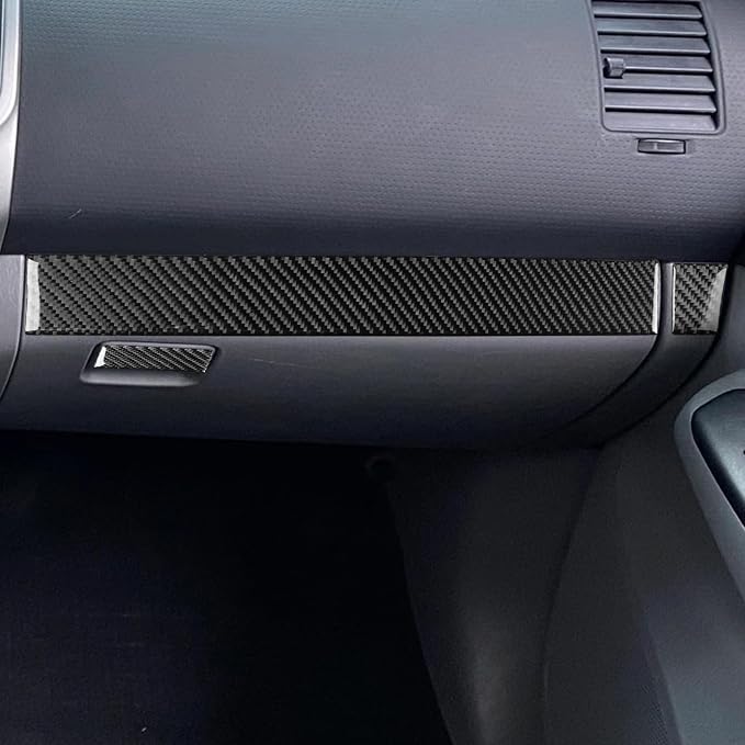 NVCNX Real Premium Carbon Fiber for Toyota 2nd Gen Tacoma Accessories 2005-2015 2006 2007 2008 2009 2010 2011 2012 2013 2014 Car Dash Passenger Side Panel Cover Interior Trim Sticker Decal 3PCs