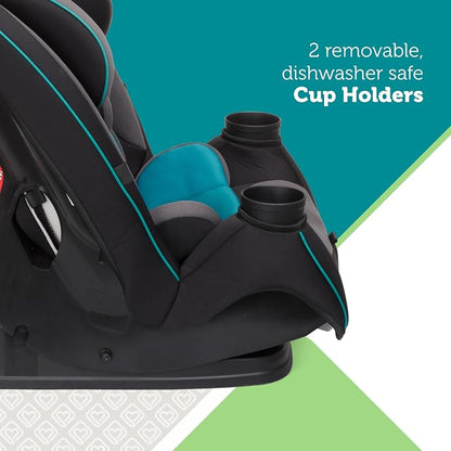 Safety 1st Grow and Go All-in-One Convertible Car Seat, Rear Facing, 5-40 lbs, Forward Facing (30–65 lbs), High Back Booster Seat 40-100 pounds, Vineyard Girl