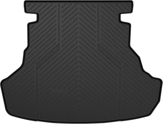 LASFIT Trunk Mat for Toyota Camry 2017 2016 2015(Not Fit Hybrid), Custom Fit TPE All Weather Cargo Mat for Camry 2015-2017 Trunk Liner Rear Cargo Liner, Black