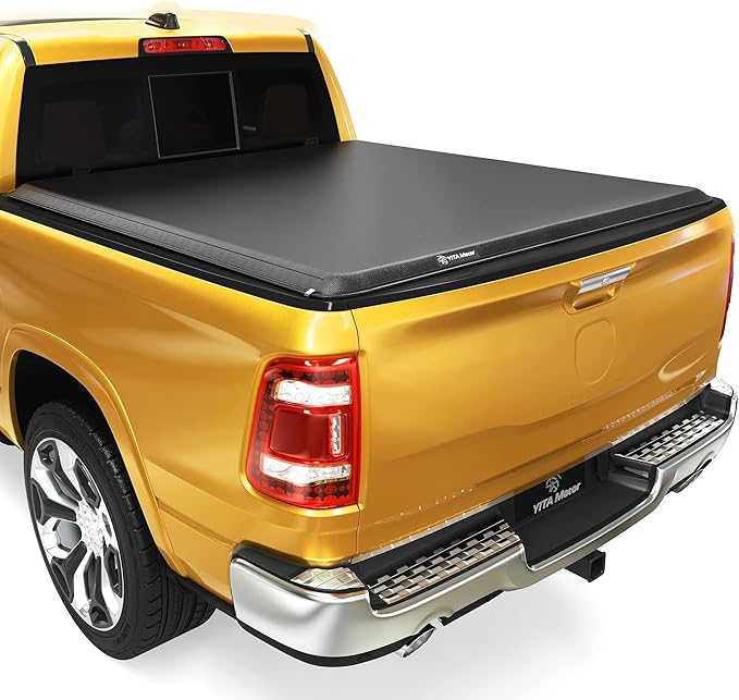YITAMOTOR Soft Roll Up Truck Bed Tonneau Cover Compatible with 2003-2026 Dodge Ram 2500 3500, Fleetside 6.4 ft Bed Without RamBox