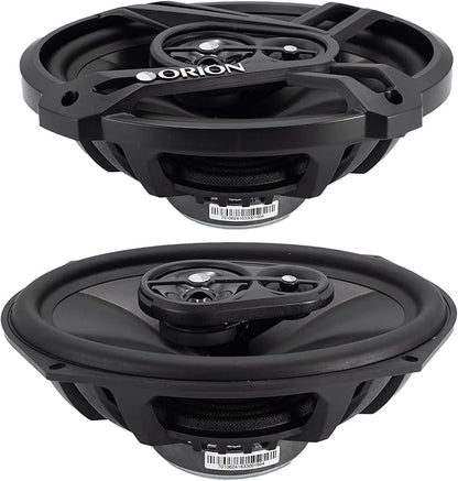 ORION Cobalt Series CB693 6x9” 3-Way Coaxial Car Speakers, 320W, 4 Ohms, Full Range, Enhanced Bass, Polypropylene Cone & Butyl Rubber Surround, Easy Install, Grills Included (Pair)