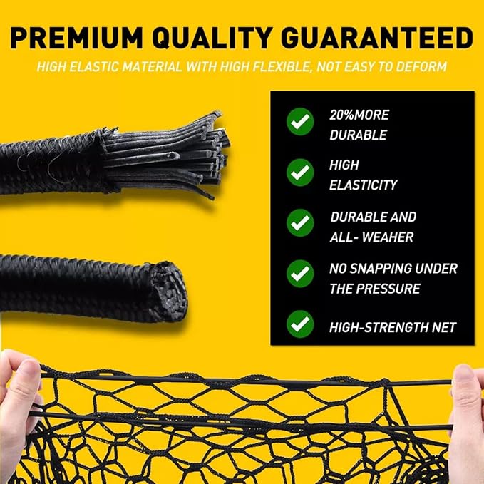 for Ford F150 Envelope Style Truck Bed Cargo Net - Fits 2013-2024 2025 2026 F150 Accessories Cargo Net for Pickup Truck Bed - Heavy Duty Carabiners