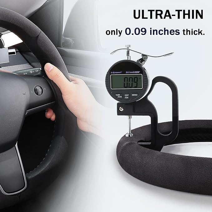Steering Wheel Cover for Tesla Model 3(2017-2023) Model Y(2020-2024), Steering Wheel Accessories for Tesla Model 3/ Y