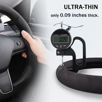Steering Wheel Cover for Tesla Model 3(2017-2023) Model Y(2020-2024), Steering Wheel Accessories for Tesla Model 3/ Y