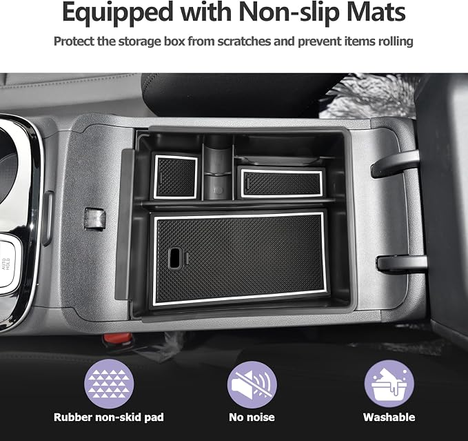 Center Console Organizer Compatible with 2025 2026 Hyundai Tucson SEL/SE Armrest Storage Box Armrest Console Organizer 2025 Tucson Accessories (ONLY FOR TUCSON SEL/SE/XRT,NOT FOR PHEV&Limited&N-Line)