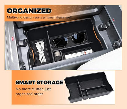 GZSH 3PCS Center Console Organizer for Toyota RAV4 2026+ Accessories (LE/SE/XLE/Woodland/XSE) Center Console Organizer Center Console Pad and Removable Center Console Divider for Toyota RAV4 2026+