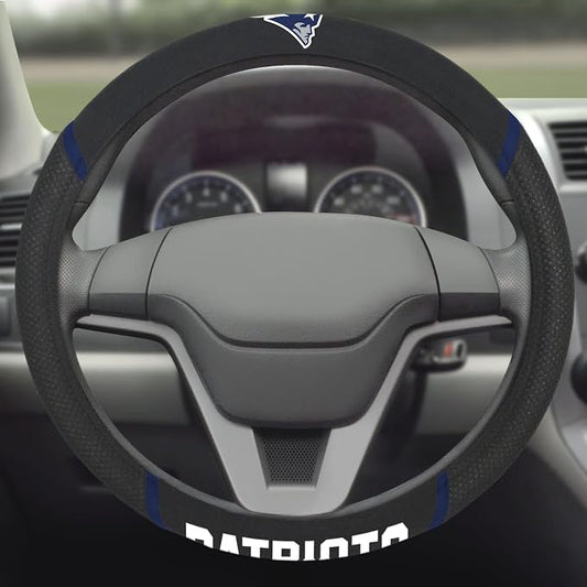 FANMATS NFL Unisex-Adult Embroidered Steering Wheel Cover