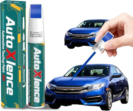 B-593M Aegean/Diffused Sky Blue Metallic Touch Up Paint Compatible with Honda Car Paint Pen Scratch Repair Automotive Scratch Remover Fix Exact Color Match