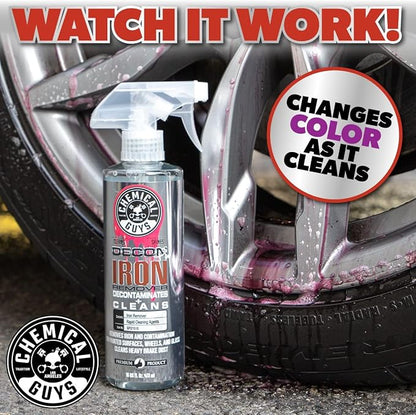 Chemical Guys Decon Pro Iron Remover and Wheel Cleaner – Professional Strength Fallout Remover, Brakes, Calipers, Exterior, Wheel and Tire Cleaner – Dissolves Brake Dust & Dirt, 16 oz