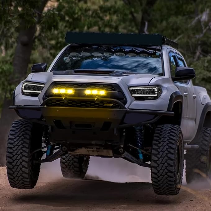 Nilight Side Shooter LED Pods Yellow 2Pcs 6.5 Inch 60W Flood Spot Beam Offroad Driving Fog Work Light Bar for Tractor Boat SUV ATV UTV 4WD Car Truck Motorcycle Dirt Bike Golf Cart 12V 24V