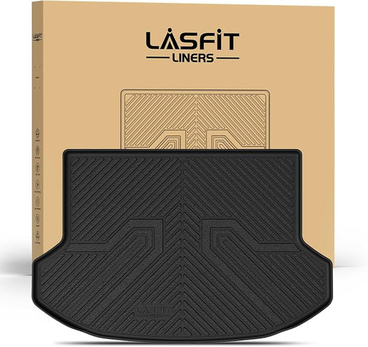 LASFIT Cargo Mat for Kia Seltos 2026 2025 2024 (Not Fit SX), All Weather TPE Custom Fit Car Trunk Mats Cargo Liners Accessories for Kia Seltos 2024-2026, Black