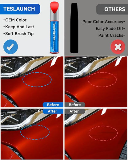 3T3 Ruby Flare Pearl Touch Up Paint Compatible with Toyota Exact Match Touch Up Paint Car Scratch Repair