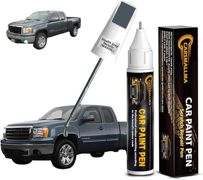 Stealth Gray Metallic(WA928L) Car Touch Up Paint for GMC, Color Accurate Car Paint Scratch Repair Pen Kit Quick & Easy Fix Vehicle Chips and Automotive Nicks Scuff