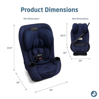 Maxi-Cosi Pria All-in-One Convertible Car Seat, Infant to Toddler Car Seat, Easy-Install Harness, Machine-Washable Cover, 5-100 lbs, Seafaring