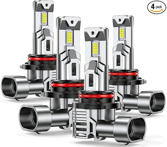 SEALIGHT 9005 9006 ledlights for car, Headlight Bulbs 40000 Lumens, High Performance Halogen Replacement, High Beam Low Beam Fog Light Bulbs, 2 Pack