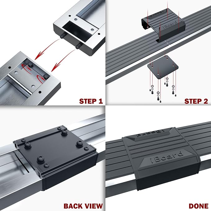 APS Wheel to Wheel Running Boards 5in Compatible with Ram 1500 2009-2018 Crew Cab 5.5ft Short Bed & Ram 2500 3500 2010-2026 304 Stainless Steel (Nerf Bars Side Steps Side Bars)