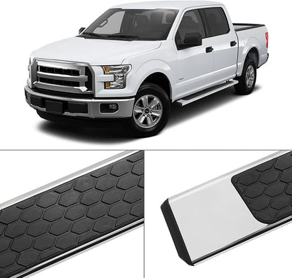 COMNOVA 6.5 Inches Ram 1500 Running Boards Compatible with 2019-2026 Ram 1500 Crew Cab (excl. Classic/2500/3500), Stainless Steel Running Boards & Steps with Honeycomb Step Pad.