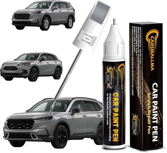 Car Touch Up Paint for Honda(NH-912P Urban Gray Pearl), Color Accurate Car Scratch Repair Remover Pen,Auto Paint Quick and Easy to fix Vehicle Chips and Nicks Scuff