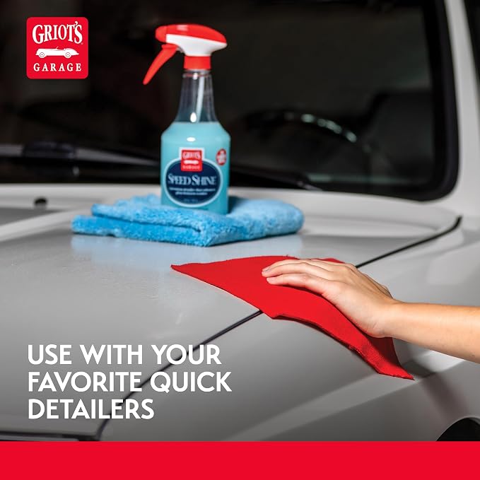 Griot's Garage Surface Prep Towel for Car Detailing, Cleaning and Polishing, Clay Bar Alternative, 9" x 9", 55592