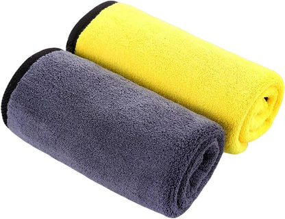 1 Pack Exterior Car Care Microfiber Cloths,Microfiber Drying Towels for Scratch-Free Car Wash, Quick Detail, Glass Cleaning, Extra Thick