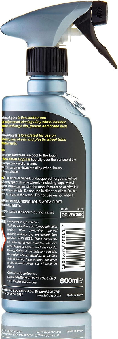 Wonder Wheels Wheel Cleaner Spray – pH Neutral Rim & Tire Cleaner, Brake Dust and Road Grime Remover, Safe for All Wheels, 21 fl oz