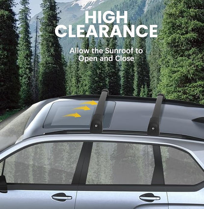 300lbs Lockable Roof Rack Cross Bars Compatible with 2025 2026 Subaru Forester Sport/Touring, Aluminum Roof Rails Crossbars for Rooftop Cargo Carrier Luggage Kayak Canoe Bike Snowboard Rack