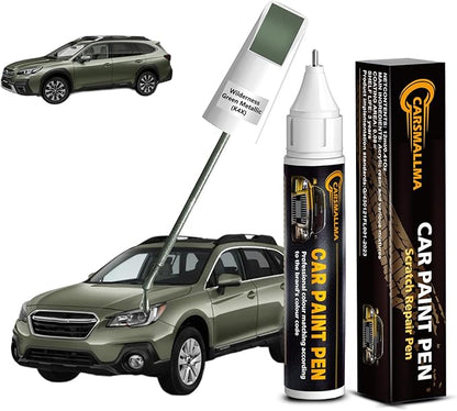 K4X Wilderness Green Metallic Car Touch Up Paint for Subaru, Color Accurate Car Paint Scratch Repair Pen Kit Quick & Easy Fix Vehicle Chips and Automotive Nicks Scuff