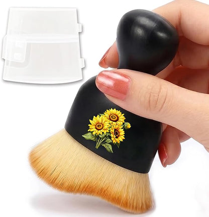 Sunflower Car Detailing Brush Soft Bristle Cars Interior Cleaning Brush,Automotive Dust Brushes with Protective Cover,for Vehicle Gentle Detailing Care Sunflower Gifts for Women Men