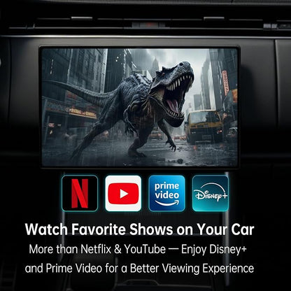 Magic Box 3.0 Max (2026 Upgrade) – 3-in-1 Wireless CarPlay & Android Auto Adapter | Support Netflix, YouTube, Disney+ & Prime Video | 4G+32G, HDMI Output, USB Drive | for Wired CarPlay Cars