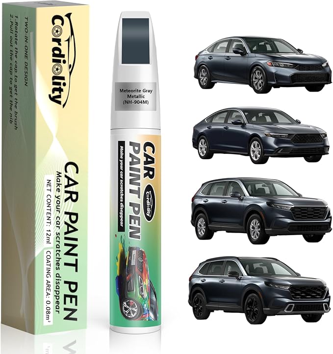 Meteorite Gray Metallic(NH-904M) Touch Up Paint Pen for Honda,Car Paint Scratch Repair Pen Quick and Easy Fix Auto Paint Scratch