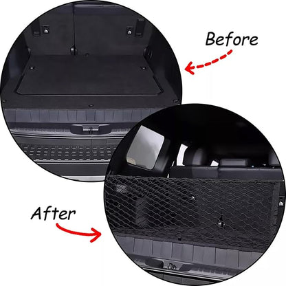 2 Pcs Trunk Organizer Cargo Net for 2024 2025 2026 Toyota Land Cruiser 250 1958 Prado Lc250 J250,Envelope Style&Rear Trunk Floor Style Cargo Net Car Trunk