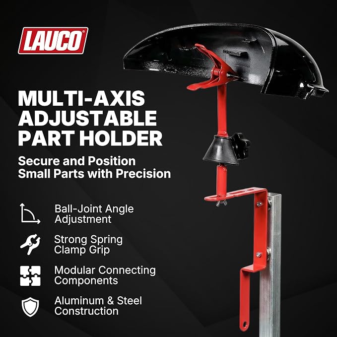 Lauco Paint-N-Stick Side View Mirror Paint Stand Holder with Clamp, ﻿Autobody Repair ﻿Paint Plier with Holder Set PPH0216