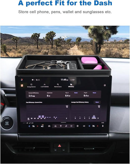 CDEFG Dashboard Storage Tray for 2026 Mazda CX5 12.9" Screen, for 2026+ Mazda CX-5 (S/Select/Preferred/Premium) Accessories Behind-Screen Dash Organizer Storage Box (Not for Premium Plus)