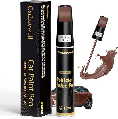 Bronze Touch Up Paint for Cars, Car Scratch Repair Pen, Car Paint Touch Up Pen Auto Scratches Remover Easy to Use and Quick Fix(Bronze Peak)