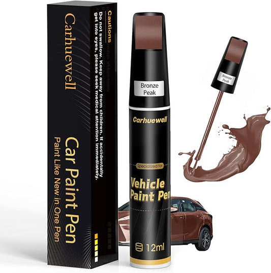 Bronze Touch Up Paint for Cars, Car Scratch Repair Pen, Car Paint Touch Up Pen Auto Scratches Remover Easy to Use and Quick Fix(Bronze Peak)