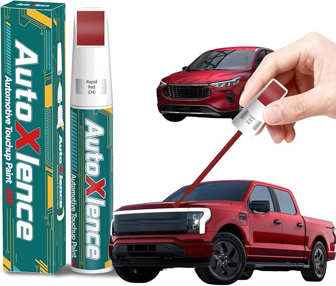 Rapid Red(D4) Touch Up Paint Compatible with Ford Car Paint Pen Scratch Repair Automotive Scratch Remover Fix Exact Color Match
