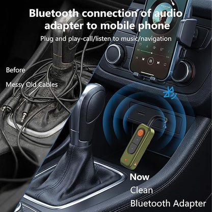 2-in-1 Bluetooth 5.4 Audio Receiver,3.5mm AUX Wireless Audio Adapter
