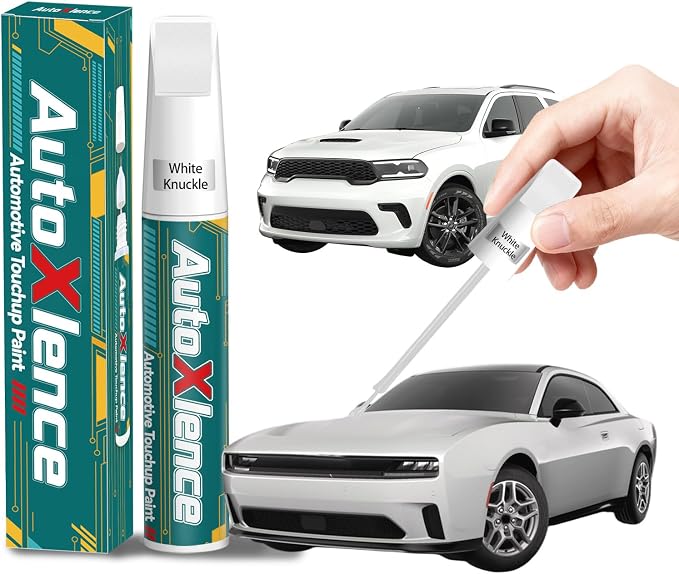 White Knuckle(PW7/GW7) Touch Up Paint Compatible with Dodge Car Paint Pen Scratch Repair Automotive Scratch Remover Fix Exact Color Match