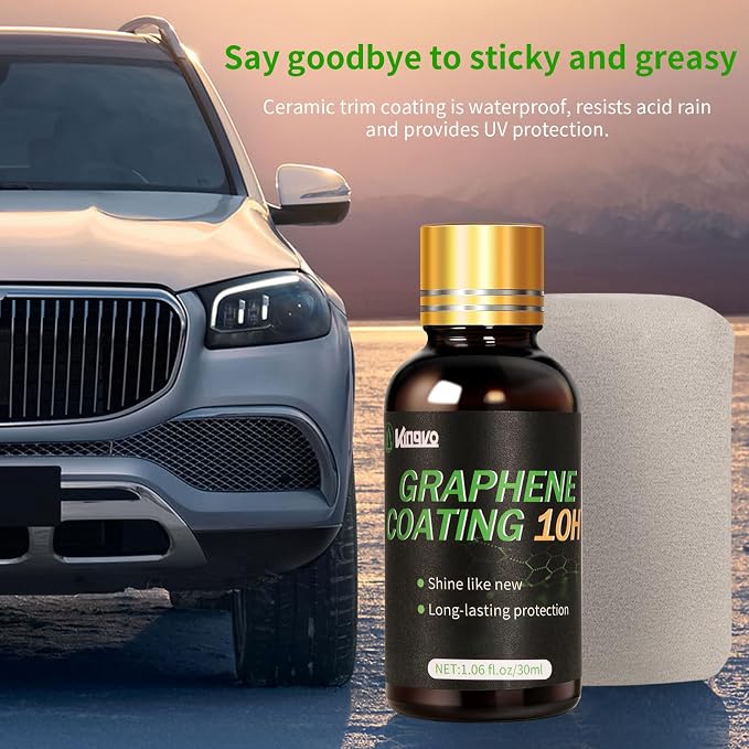 Ceramic Coating for Cars, Car Wax Polish Graphene Ceramic Wax Crystal Trim Coat for Car Detailing Auto Paint Scratch Resistant,30ML