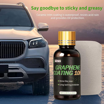 Ceramic Coating for Cars, Car Wax Polish Graphene Ceramic Wax Crystal Trim Coat for Car Detailing Auto Paint Scratch Resistant,30ML